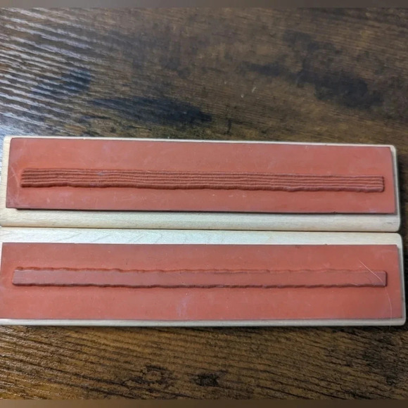 15 Wooden Rubber Stamps- Scrapbooking-Journaling- Teachers-Border-Note-Cat-Heart - Picture 5 of 9